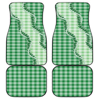 Green Hawaii Palaka Car Mats Hawaiian Pikake Lei