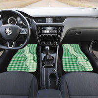 Green Hawaii Palaka Car Mats Hawaiian Pikake Lei