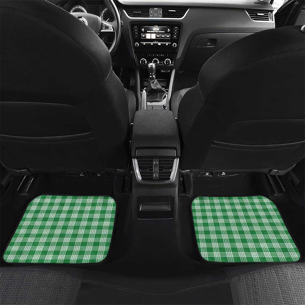 Green Hawaii Palaka Car Mats Hawaiian Pikake Lei