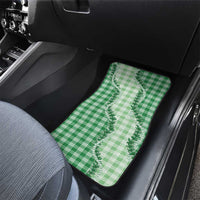 Green Hawaii Palaka Car Mats Hawaiian Pikake Lei