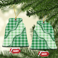 Green Hawaii Palaka Ceramic Ornament Hawaiian Pikake Lei LT05 Bell Flake Green - Polynesian Pride