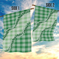 Green Hawaii Palaka Garden Flag Hawaiian Pikake Lei