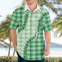 Green Hawaii Palaka Hawaiian Shirt Hawaiian Pikake Lei