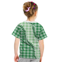 Green Hawaii Palaka Kid T Shirt Hawaiian Pikake Lei