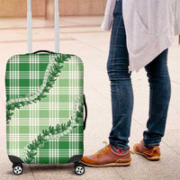 Green Hawaii Palaka Luggage Cover Hawaiian Pikake Lei