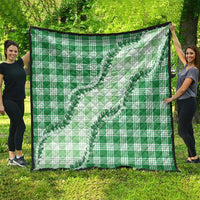 Green Hawaii Palaka Quilt Hawaiian Pikake Lei