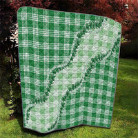 Green Hawaii Palaka Quilt Hawaiian Pikake Lei