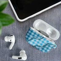Blue Hawaii Palaka AirPods Case Hawaiian Pikake Lei