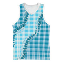 Blue Hawaii Palaka Basketball Jersey Hawaiian Pikake Lei