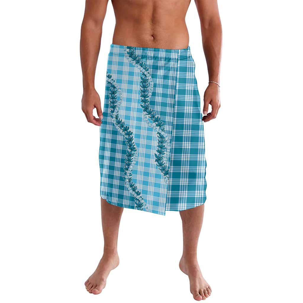 Blue Hawaii Palaka Lavalava Hawaiian Pikake Lei
