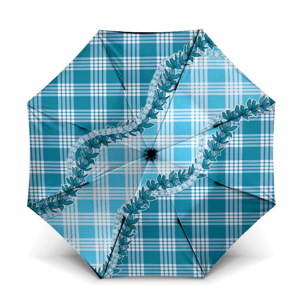 Blue Hawaii Palaka Umbrella Hawaiian Pikake Lei