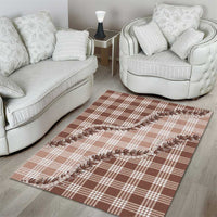 Beige Hawaii Palaka Area Rug Hawaiian Pikake Lei