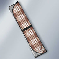 Beige Hawaii Palaka Auto Sun Shade Hawaiian Pikake Lei