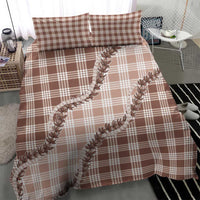 Beige Hawaii Palaka Bedding Set Hawaiian Pikake Lei