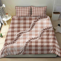 Beige Hawaii Palaka Bedding Set Hawaiian Pikake Lei