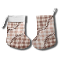 Beige Hawaii Palaka Christmas Stocking Hawaiian Pikake Lei LT05 - Polynesian Pride