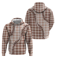 Beige Hawaii Palaka Hoodie Hawaiian Pikake Lei