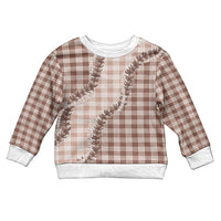 Beige Hawaii Palaka Kid Ugly Christmas Sweater Hawaiian Pikake Lei LT05 Kid Beige - Polynesian Pride