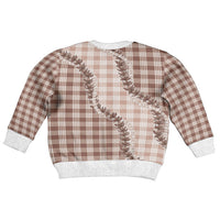 Beige Hawaii Palaka Kid Ugly Christmas Sweater Hawaiian Pikake Lei LT05 - Polynesian Pride