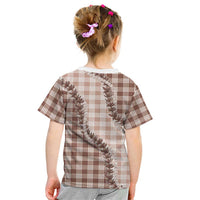 Beige Hawaii Palaka Kid T Shirt Hawaiian Pikake Lei