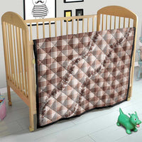 Beige Hawaii Palaka Quilt Hawaiian Pikake Lei