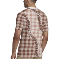 Beige Hawaii Palaka Rugby Jersey Hawaiian Pikake Lei