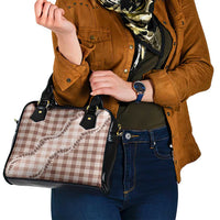 Beige Hawaii Palaka Shoulder Handbag Hawaiian Pikake Lei