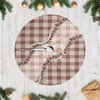 Beige Hawaii Palaka Tree Skirt Hawaiian Pikake Lei LT05 Casual Beige - Polynesian Pride