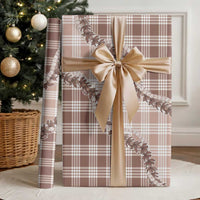 Beige Hawaii Palaka Wrapping Paper Hawaiian Pikake Lei