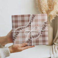 Beige Hawaii Palaka Wrapping Paper Hawaiian Pikake Lei