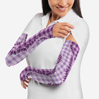 Violet Hawaii Palaka Arm Sleeves Hawaiian Pikake Lei