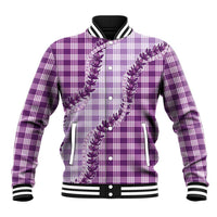 Violet Hawaii Palaka Baseball Jacket Hawaiian Pikake Lei
