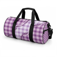 Violet Hawaii Palaka Duffle Bag Hawaiian Pikake Lei