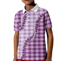 Violet Hawaii Palaka Kid Polo Shirt Hawaiian Pikake Lei