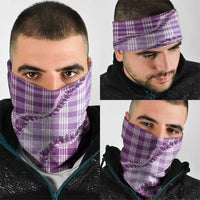 Violet Hawaii Palaka Neck Gaiter Hawaiian Pikake Lei