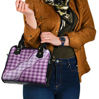 Violet Hawaii Palaka Shoulder Handbag Hawaiian Pikake Lei