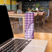 Violet Hawaii Palaka Skinny Tumbler Hawaiian Pikake Lei