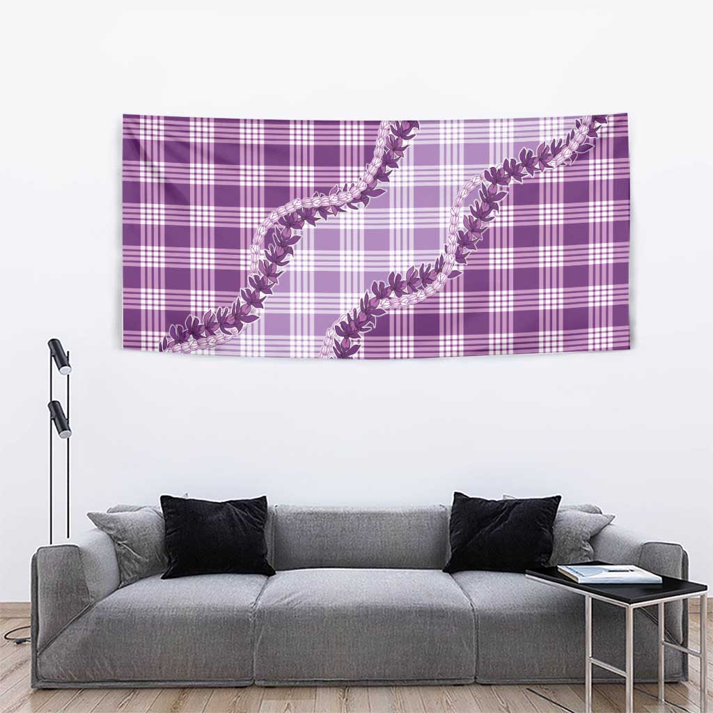 Violet Hawaii Palaka Tapestry Hawaiian Pikake Lei