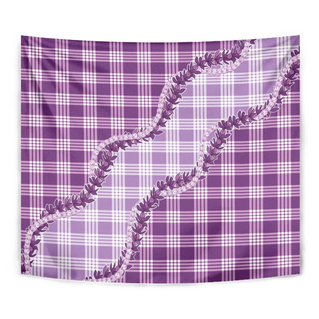 Violet Hawaii Palaka Tapestry Hawaiian Pikake Lei