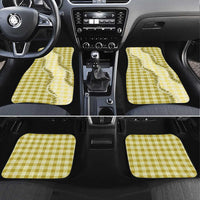 Yellow Hawaii Palaka Car Mats Hawaiian Pikake Lei