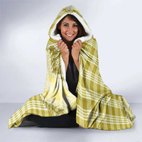 Yellow Hawaii Palaka Hooded Blanket Hawaiian Pikake Lei