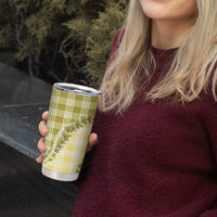 Yellow Hawaii Palaka Tumbler Cup Hawaiian Pikake Lei