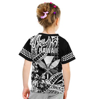 Hawaii Maui Upena Kiloi Kid T Shirt Kakau Tribal Pattern Black Version