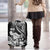 Hawaii Maui Upena Kiloi Luggage Cover Kakau Tribal Pattern Black Version