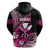 Hawaii Maui Upena Kiloi Hoodie Kakau Tribal Pattern Pink Version