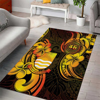 Personalised Kiribati Independence Day Area Rug 46th Anniversary