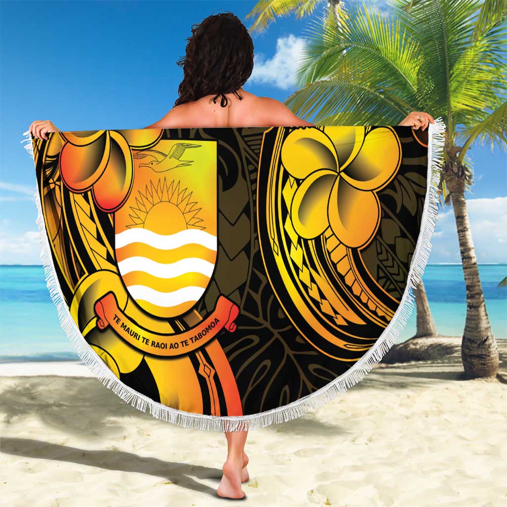 Personalised Kiribati Independence Day Beach Blanket 46th Anniversary