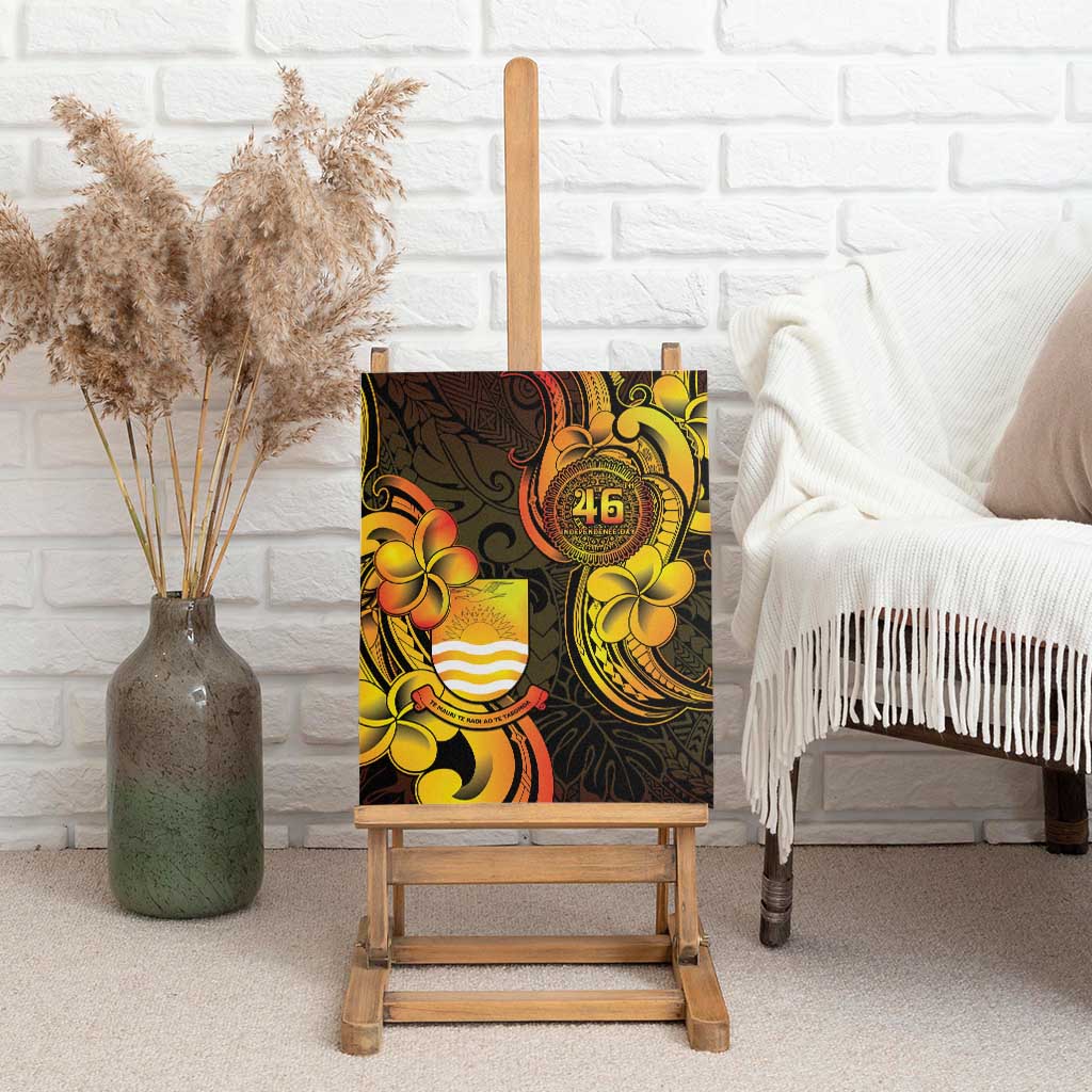 Personalised Kiribati Independence Day Canvas Wall Art 46th Anniversary