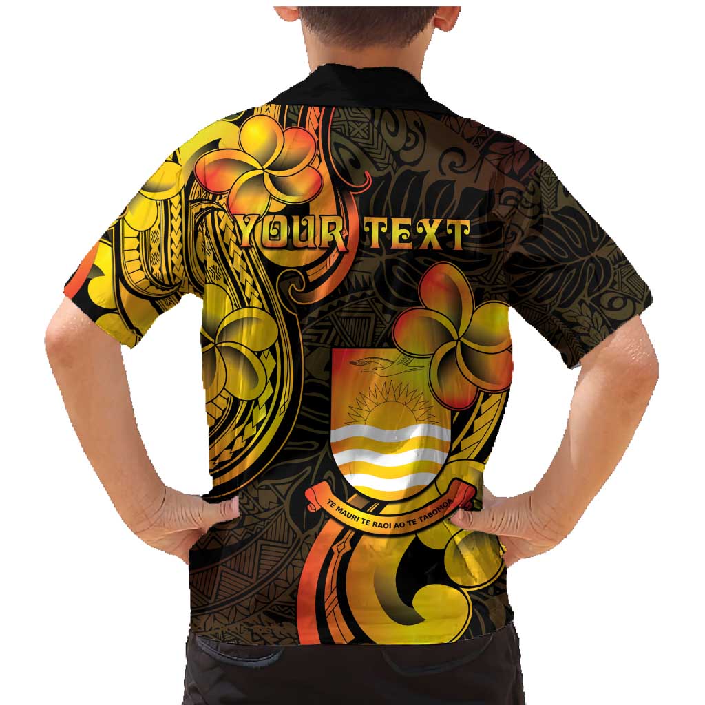 Personalised Kiribati Independence Day Family Matching Mermaid Dress and Hawaiian Shirt 46th Anniversary