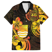 Personalised Kiribati Independence Day Family Matching Summer Maxi Dress and Hawaiian Shirt 46th Anniversary